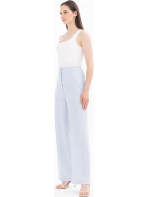 Belirtilmemiş 1011 Arkası Yarım Lastikli Bol Paça Pantalon