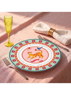 Baci Milano Dolce Far Niente Kaplan Desenli Emaye Supla Ø 33 cm