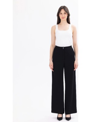 Belirtilmemiş 1014 Klasik Bol Paça Pantalon