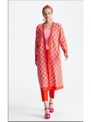 Belirtilmemiş 21190 Desenli Rayon Hırka