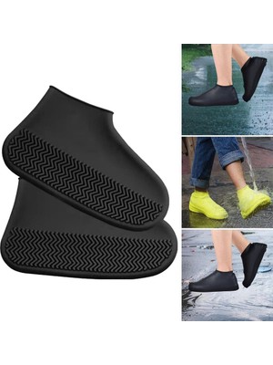 Munico 2 Çift 26-33 Ayakkabı Örtüleri Yağmur Çizmeleri Ayakkabı Unisex Hafif Koruyucular Dış Mekan Için