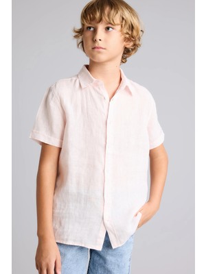 DeFacto %100 Keten Gömlek Erkek Çocuk F5531A825HS