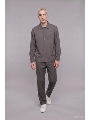 DeFacto Baggy Fit Çizgili Lastikli Bel Pantolon H3890AX26AU
