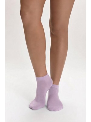 Dore Kadın Naturel Fiber Patik Çorap - Lila
