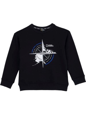National Geographic Siyah Erkek Çocuk Sweatshirt N6WB-SWT4832