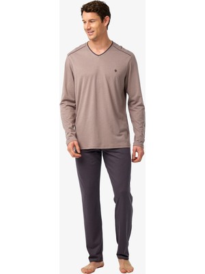 Blackspade Erkek Pijama Takımı 40977 - Vizon