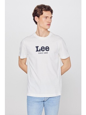 Lee Erkek Bisiklet Yaka Pamuklu Kısa Kollu Logolu T-Shirt L2510154104