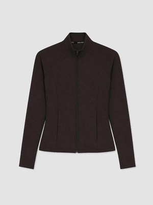 LC Waikiki Dik Yaka Parmak Geçmeli Kadın Fermuarlı Sweatshirt  (W6)