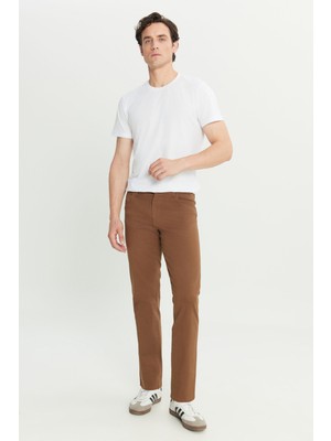 Straight Fit Düz Kesim Normal Bel Açık Kahverengi Esnek Texas Authentic  Wrangler