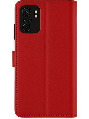 Bezos Xiaomi Mi Note 10 Trend S Plus Kapaklı Kılıf - Kırmızı