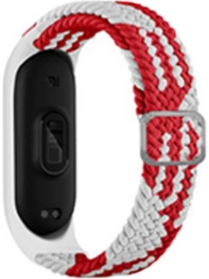 Bezos Xiaomi Mi Band 6 Star Kordon - Beyaz-Kırmızı