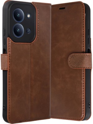 Bezos Xiaomi Redmi 15C 4g Trend S Plus Kapaklı Kılıf - Taba