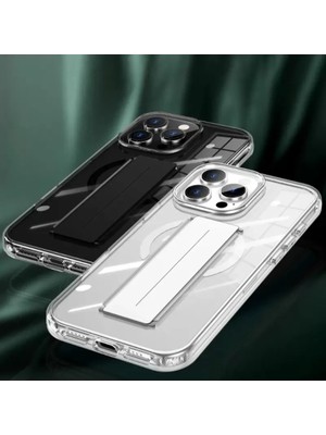 Bezos Joko Apple iPhone 16 Pro Kılıf Alfa Magsafe Standlı Kapak - Siyah