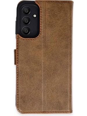 Bezos Samsung Galaxy A35 5g Kılıf Trend S Plus Kapaklı Kılıf - Taba