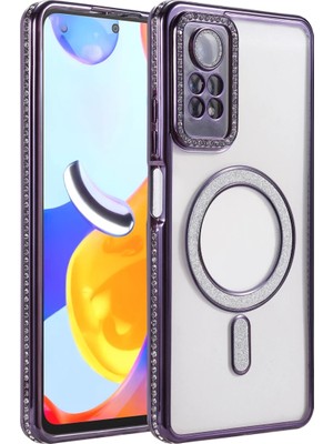 Bezos Xiaomi Redmi Note 12 Pro 4g Joke Simli Magneticsafe Kılıf - Derin Mor