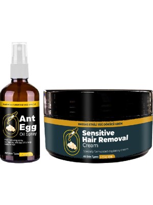 Bezos Ant Egg Oil & Cream : AĞDA50 ml Karınca Yumurtası Yağı ve 50 ml Kremi Tüydökücü Krem Set
