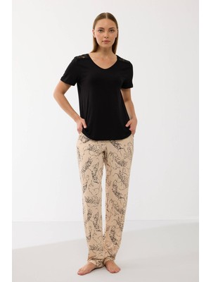 Anıl 11650 Kadın T-Shirt ve Pantalon Takım
