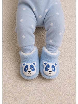 Numix Baby Kids Çocuk Ev Botu, Kaymaz Tabanlı, Bebek ve Çocuk, Kafalı, Sıcacık Sevimli Patik-Panduf