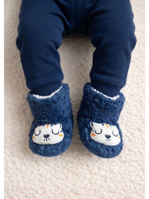 Numix Baby Kids Çocuk Ev Botu, Kaymaz Tabanlı, Bebek ve Çocuk, Kafalı, Sıcacık Sevimli Patik-Panduf