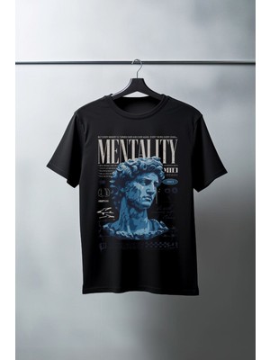 Unisex Oversize 24/1 Penye Dtf Baskılı Tişört - DTF96