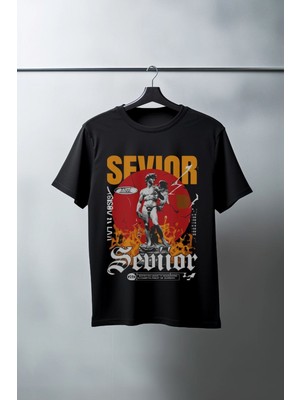 Unisex Oversize 24/1 Penye Dtf Baskılı Tişört - DTF82