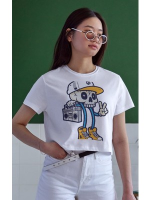 Unisex Oversize 24/1 Penye Dtf Baskılı Tişört - DTF152