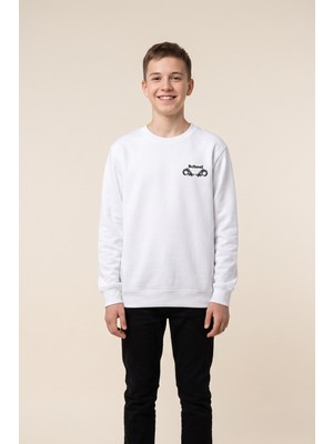 Crassi Erkek Çocuk Sweatshirt Okulluk Kışlık 2 iplik Şardonlu