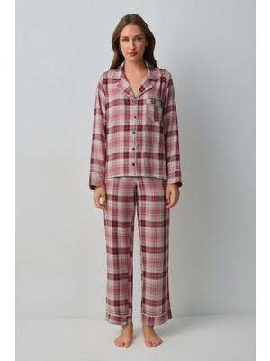 Suwen Siamore Gömlek Yaka Pijama Takımı