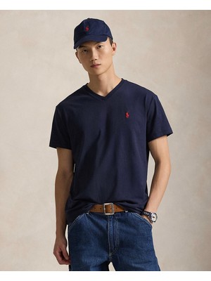 Ralph Lauren Pony Işlemeli V Yaka Tişört 443109