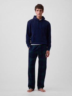 Gap Erkek Yeşil Relaxed Flannel Pijama Altı
