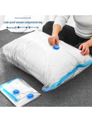 Munico 1 Adet Giysiler ve Yorganlar Için Şeffaf Büyük Vakumlu Saklama Torbası 55X90 Büyük Dev Boy Torba