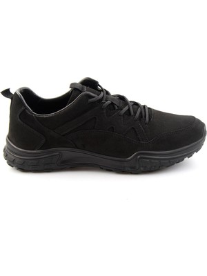 Bambi Siyah Nubuk Hakiki Deri Erkek Sneaker E01018272001