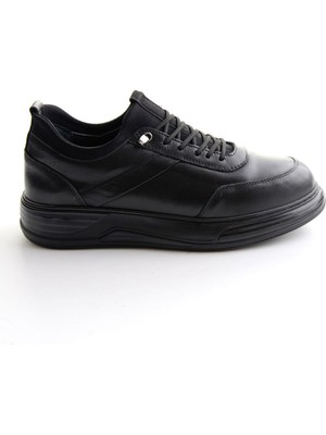 Bambi Siyah Napa Hakiki Deri Erkek Sneaker E01080205543