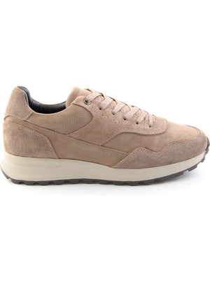 Bambi Vizon Süet Hakiki Deri Erkek Sneaker E01789045302