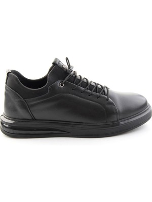 Bambi Siyah Napa Hakiki Deri Erkek Sneaker E01080582243