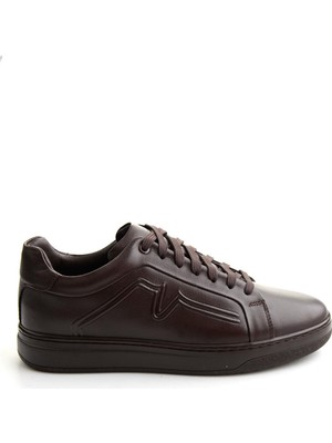 Bambi Kahve Napa Hakiki Deri Erkek Sneaker E01774070043