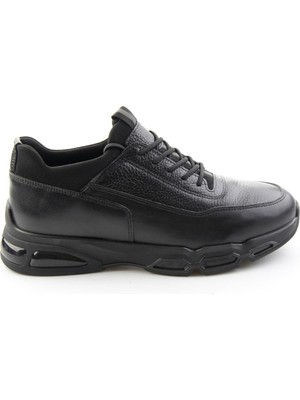 Bambi Siyah Napa Hakiki Deri Erkek Sneaker E01811906543