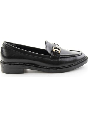Bambi Siyah  Kadın Loafer Ayakkabı K01216100409