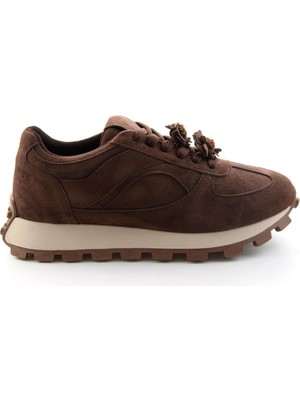 Bambi Kahve Süet  Kadın Sneaker K01791073772