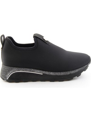 Bambi Siyah Streç  Kadın Sneaker K01834220017