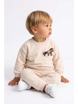 Mackays Erkek Bebek Little Pony Iki Iplik Eşofman Takım Bej