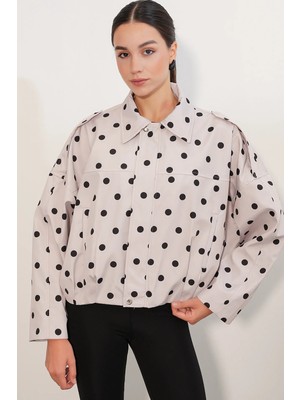 Hiccup Kadınlar Bdart Oversized Fermuarlı Ceket Çok Renkli