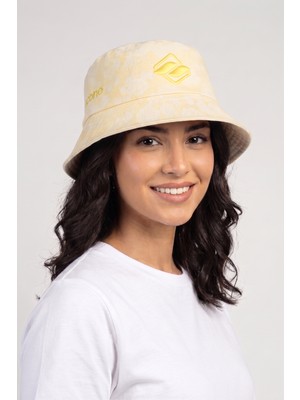 İcone Bag Degrade Baskı Bucket Şapka, Kabartma Logo Nakışlı Yaz Şapkası