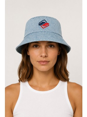 İcone Bag Kadın Yıkamalı Denim Bucket Şapka