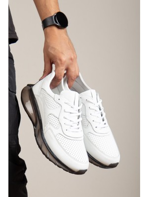 Maximoda Hakiki Deri, Yüksek Tabanlı, Erkek Deri Sneaker Ayakkabı