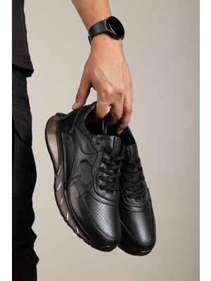 Maximoda Hakiki Deri, Yüksek Tabanlı, Erkek Deri Sneaker Ayakkabı