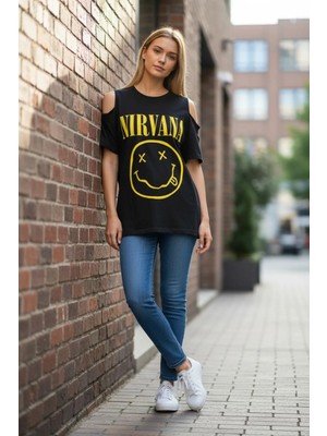 Grizum Omuzları Açık Tshirt