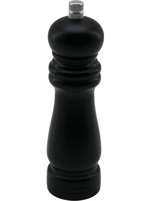 Store Siyah Ahşap  Küçük= Çap: 4.5cm - Uzunluk: 15.5cm Tuz - Baharat Öğütücü