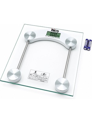 Store Dijital - Pilli Kare Banyo Baskül Terazi Tartı LCD Ekran 180KG/0.1G 30X30CM İ11-025