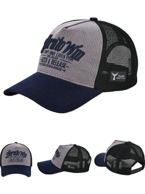 Fujin Btw Trucker Şapka Black Grey Navy